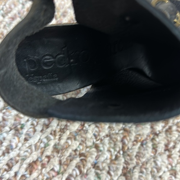 Pedro Garcia Christel Black Suede Platform Stiletto Heel Backless Booties - Picture 6 of 7